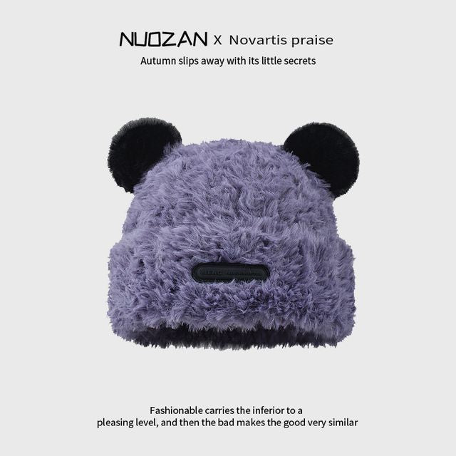 Beanie Fluffy Ear Detail