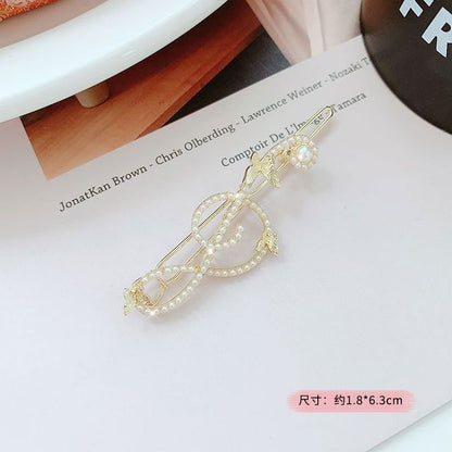 Rhinestone / Faux Pearl Alloy Hair Clip (various designs)