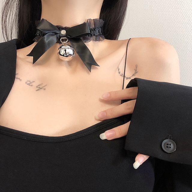 Ribbon Choker Bell