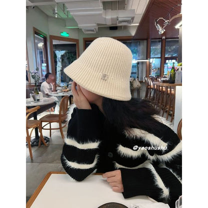 Applique Hat Knit Bucket