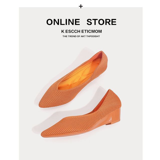 Pointed Pumps Wedge-Heel