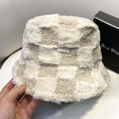 Bucket Fluffy Plain Hat