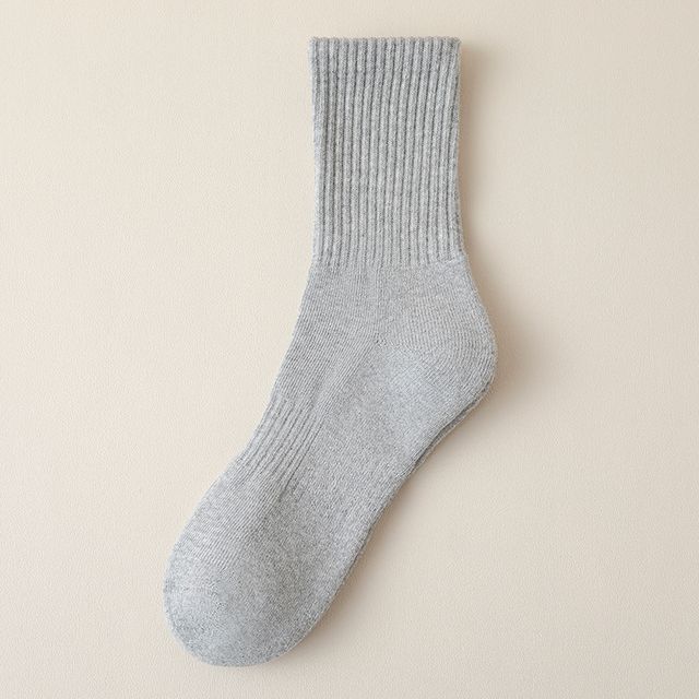 Plain Ribbed Socks / Set