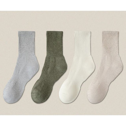 Plain Ribbed Socks / Set