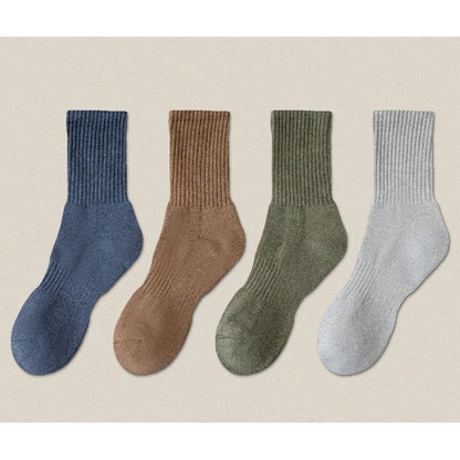 Plain Ribbed Socks / Set