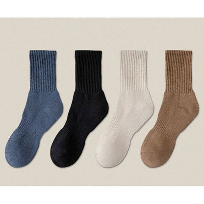 Plain Ribbed Socks / Set