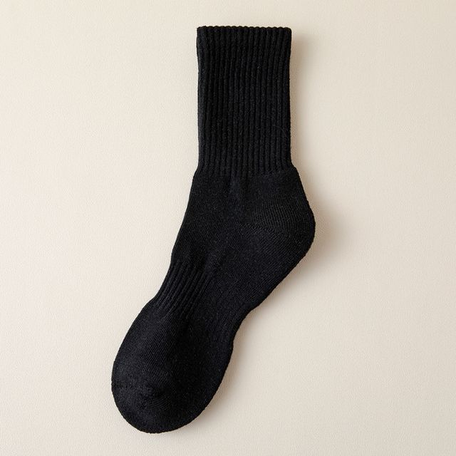 Plain Ribbed Socks / Set