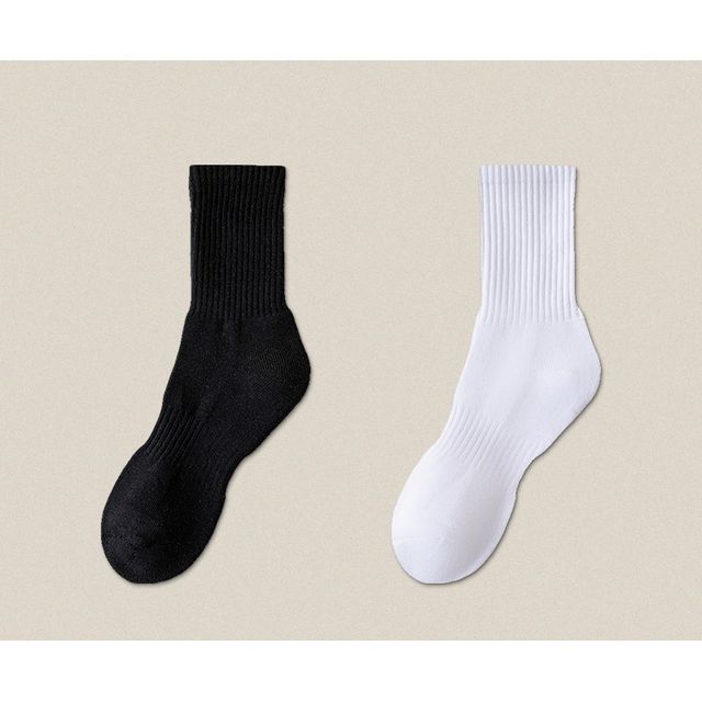 Plain Ribbed Socks / Set