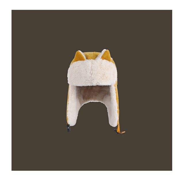 Chenille Cat Trapper Ear Hat