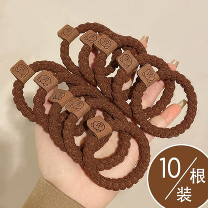 Bear Label Applique Hair Tie / Set