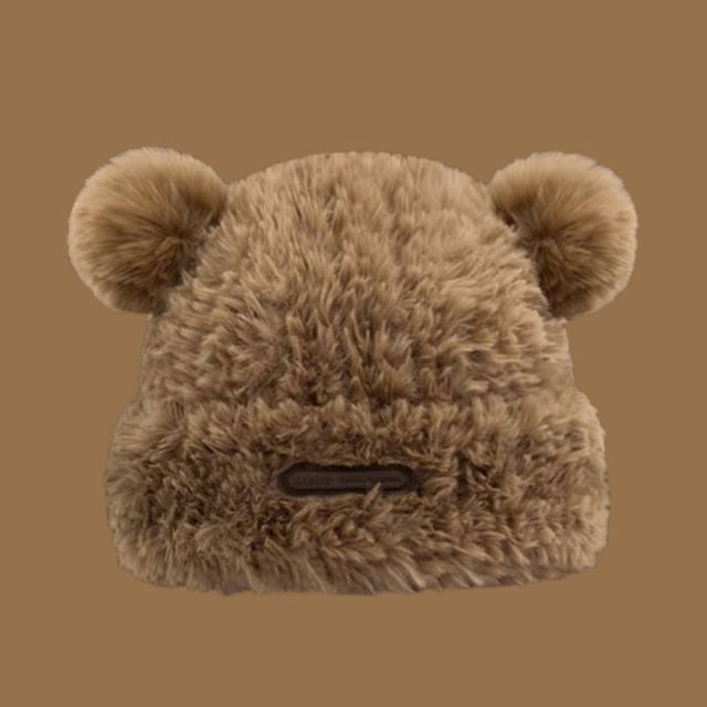Ear Faux Beanie Fur
