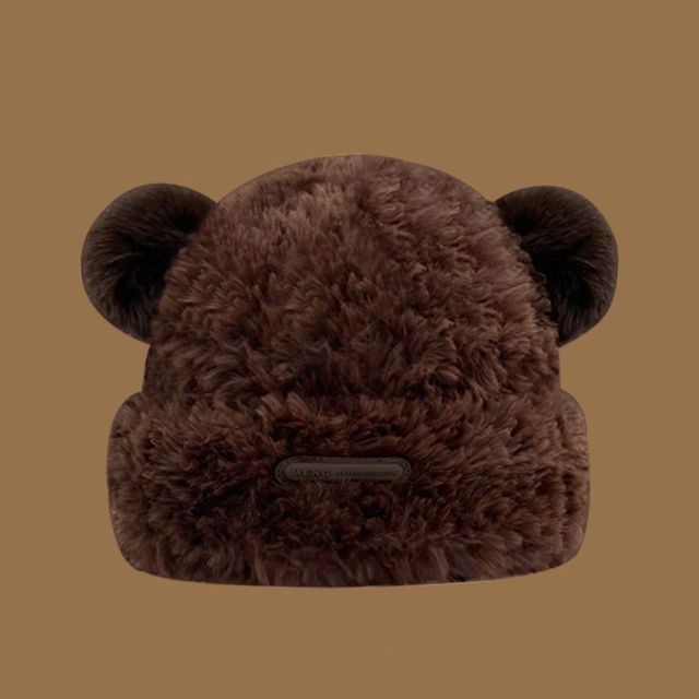 Ear Faux Beanie Fur
