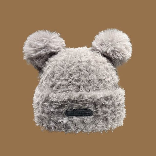Ear Faux Beanie Fur