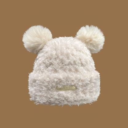 Ear Faux Beanie Fur