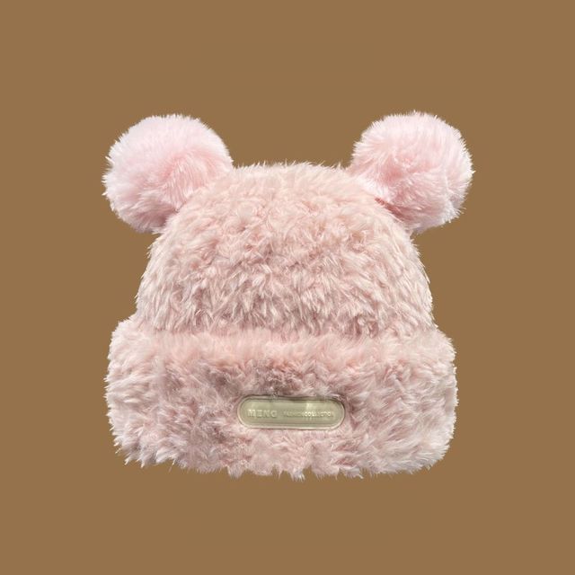 Ear Faux Beanie Fur