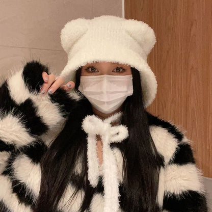 Fleece Bucket Ear Hat