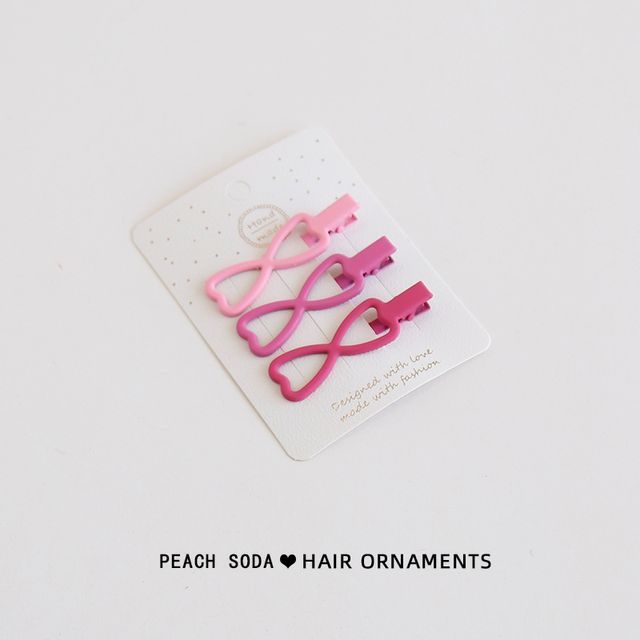 Set of 3: Plain Hair Clip