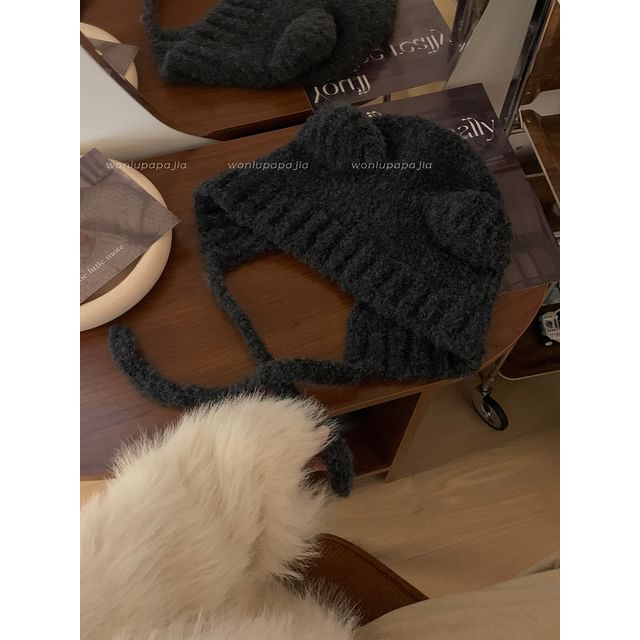 Bear Ear Knit Beanie