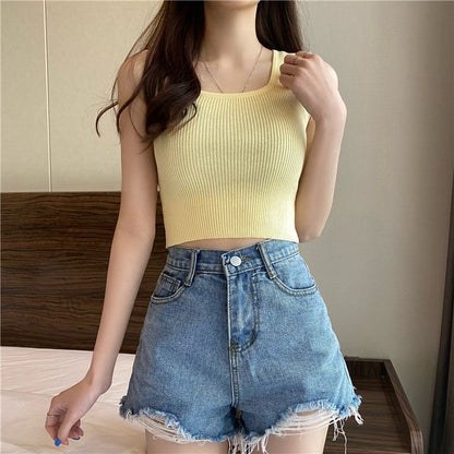 Plain Neck Tank Top Square