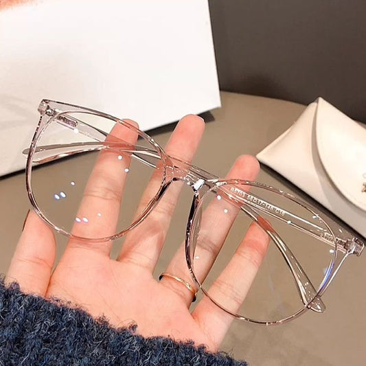 Frame Round Blue Eyeglasses Light Blocking