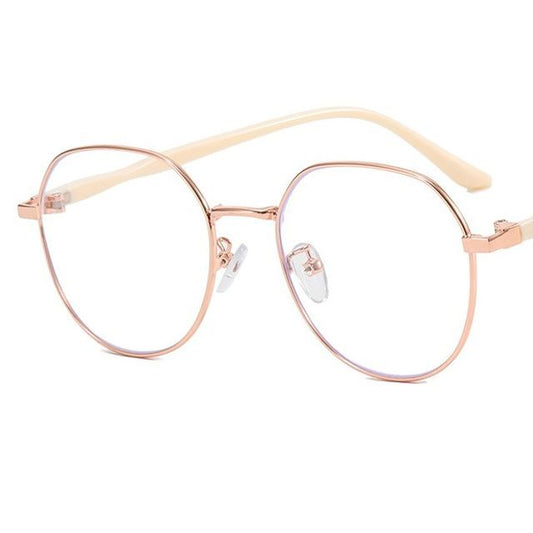 Blocking Light Eyeglasses Frame Round Blue