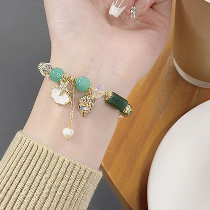 Star Charm Crystal Faux Bracelet