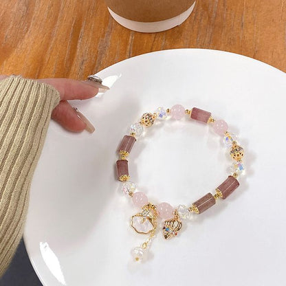 Star Charm Crystal Faux Bracelet