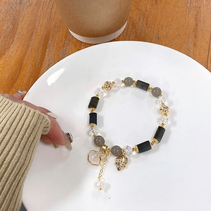 Star Charm Crystal Faux Bracelet