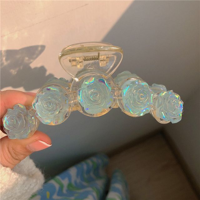 Hair Claw Iridescent Rose