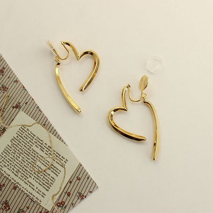 Alloy Heart Cuff Earring