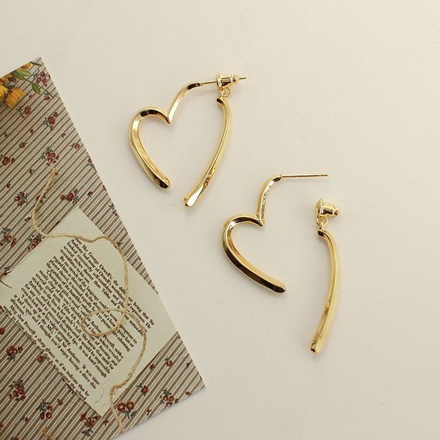 Alloy Heart Cuff Earring