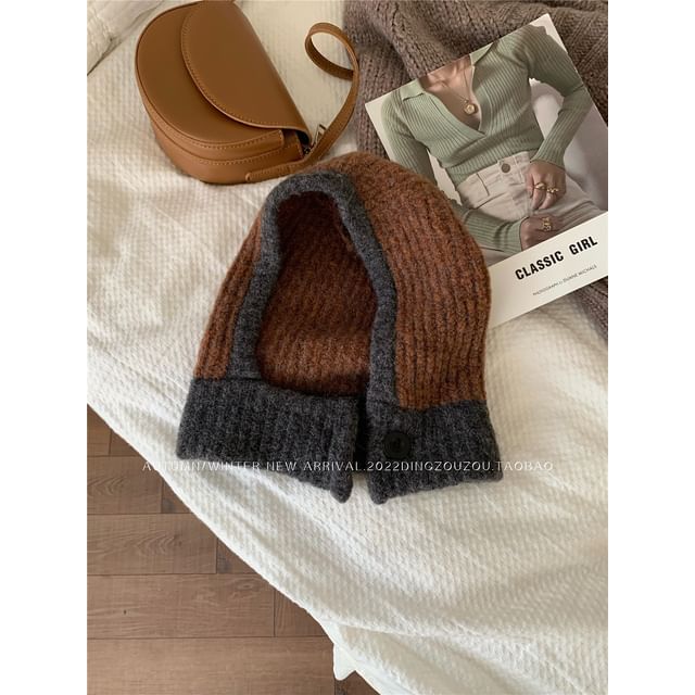 Contrast Balaclava Knit Trim