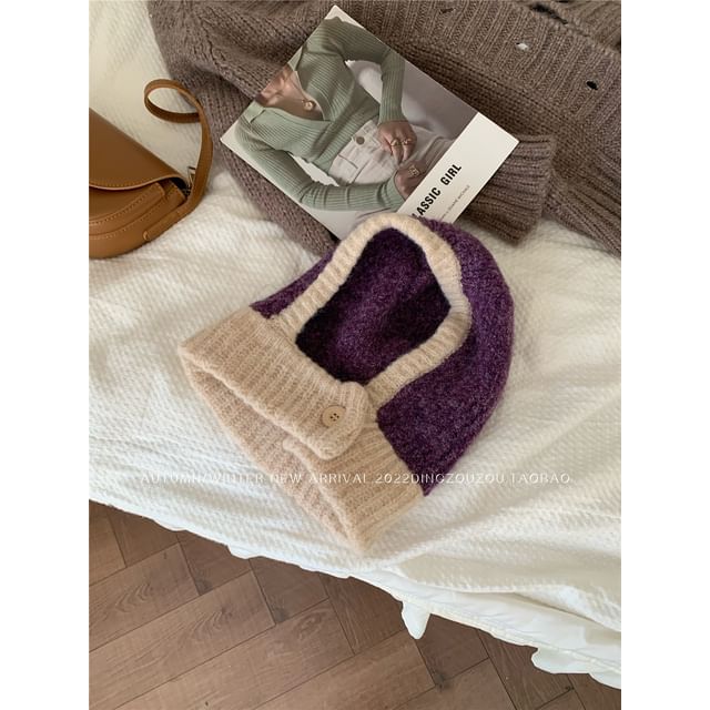 Contrast Balaclava Knit Trim