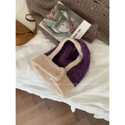 Contrast Balaclava Knit Trim