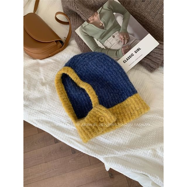 Contrast Balaclava Knit Trim