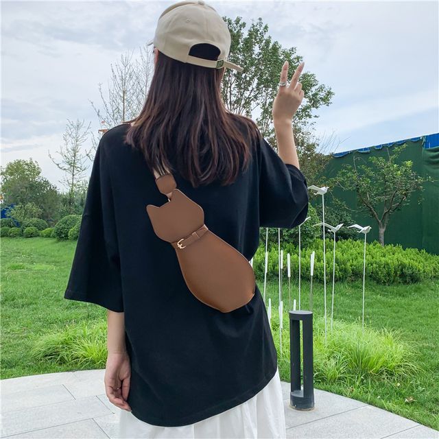 Sling Animal Leather Bag Faux