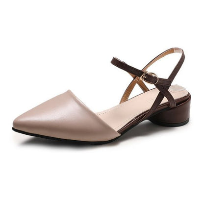 Heel Sandals Slingback Chunky