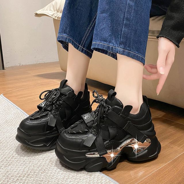 Sneakers Lace Platform Up