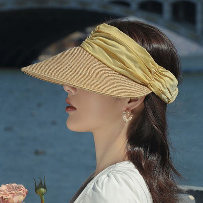 Two Visor Straw Tone Sun