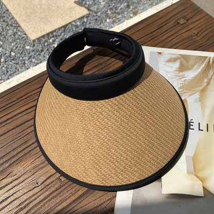 Contrast Sun Visor Trim Straw