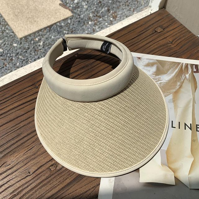 Contrast Sun Visor Trim Straw