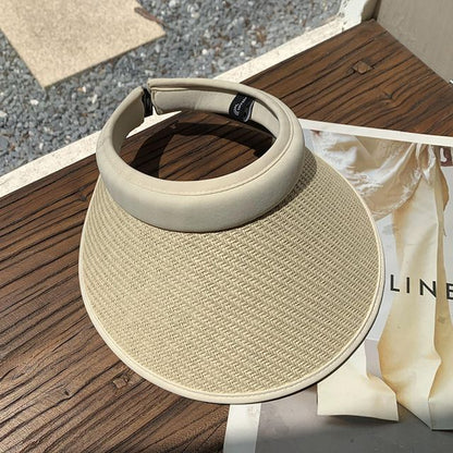 Contrast Sun Visor Trim Straw