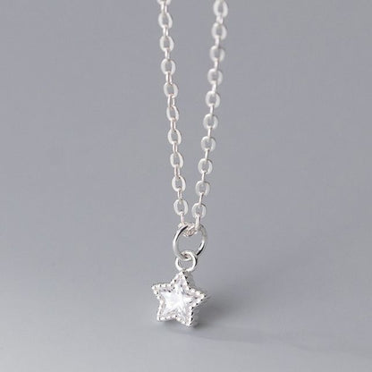 Rhinestone Star Pendant Necklace