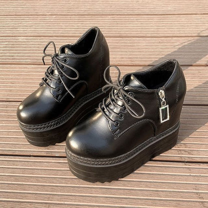 Ups Hidden Platform Lace Wedge