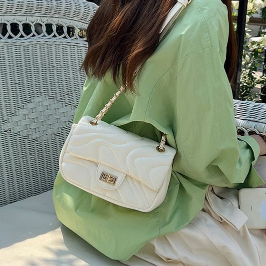 Leather Bag Flap Faux Crossbody