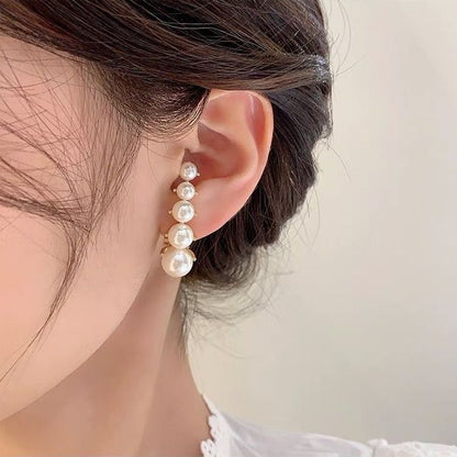 Alloy Faux Earring Pearl