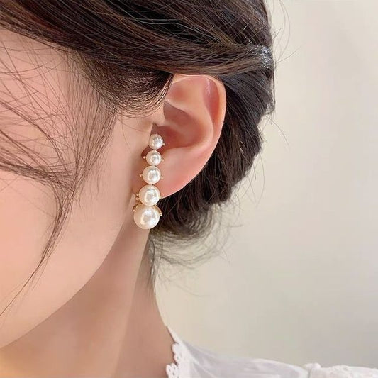 Alloy Faux Earring Pearl