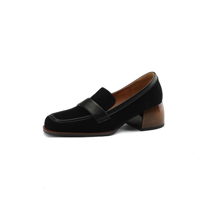 Loafers Heel Chunky