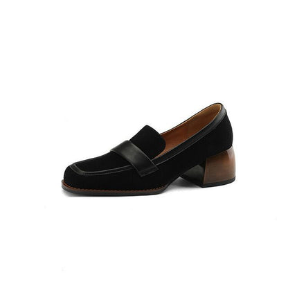 Loafers Heel Chunky