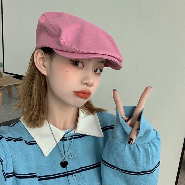 Flat Cap Embroidered Lettering